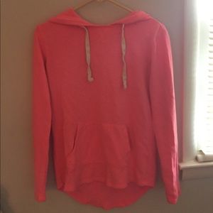 A pink sweatshirt